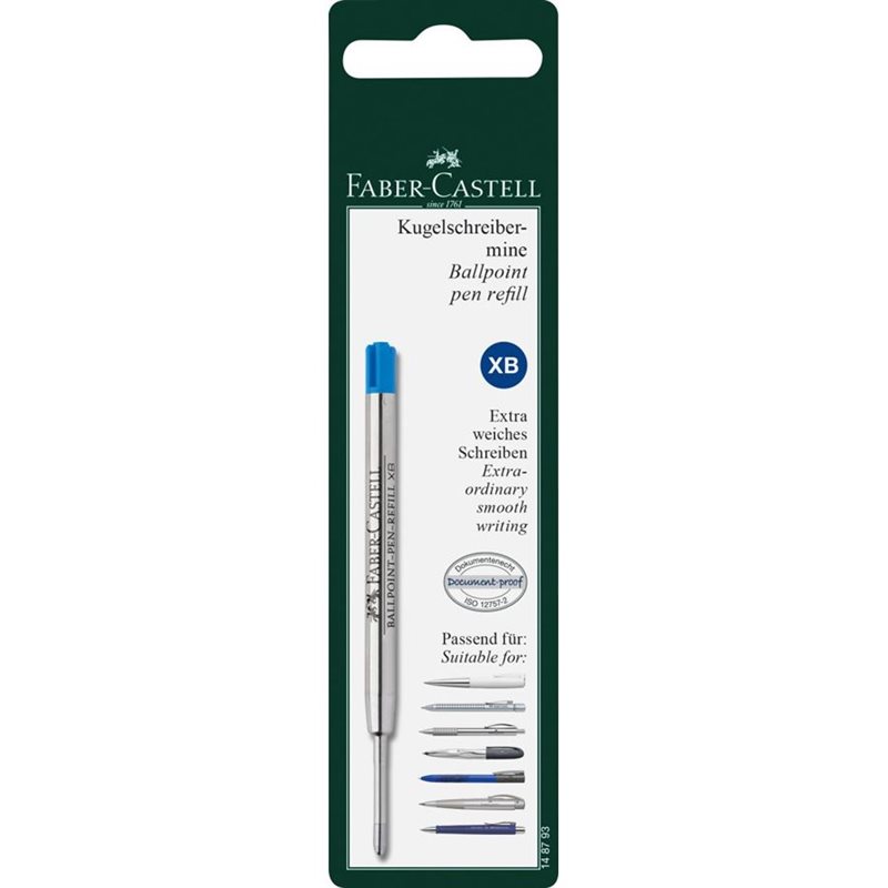 Faber-Castell Ballpoint pen refill XB blå