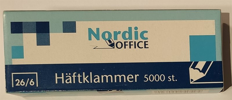 Nordic Office Häftklammer 26/6  5000st